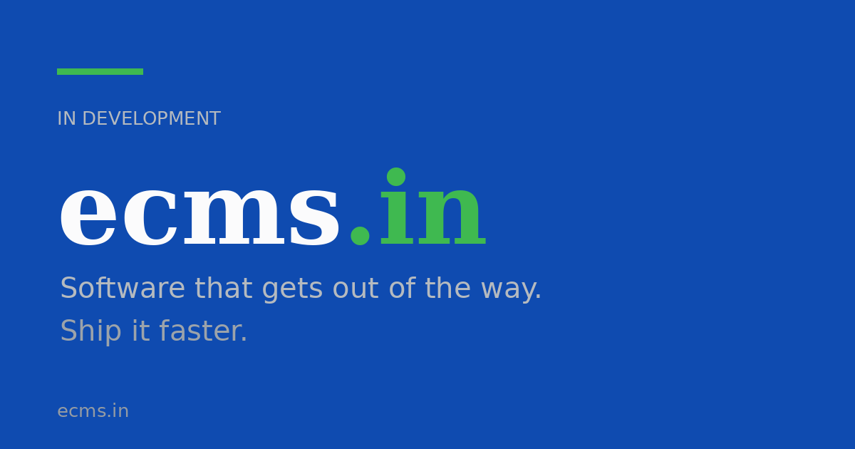 Link preview image for ecms.in